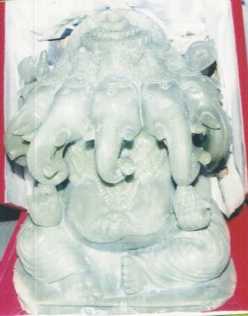 jade panch mukhi ganesha statues
